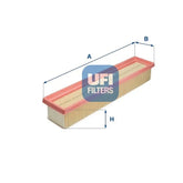 Modüs Hava Filtresi 2004-2009 Ufi 165461599R